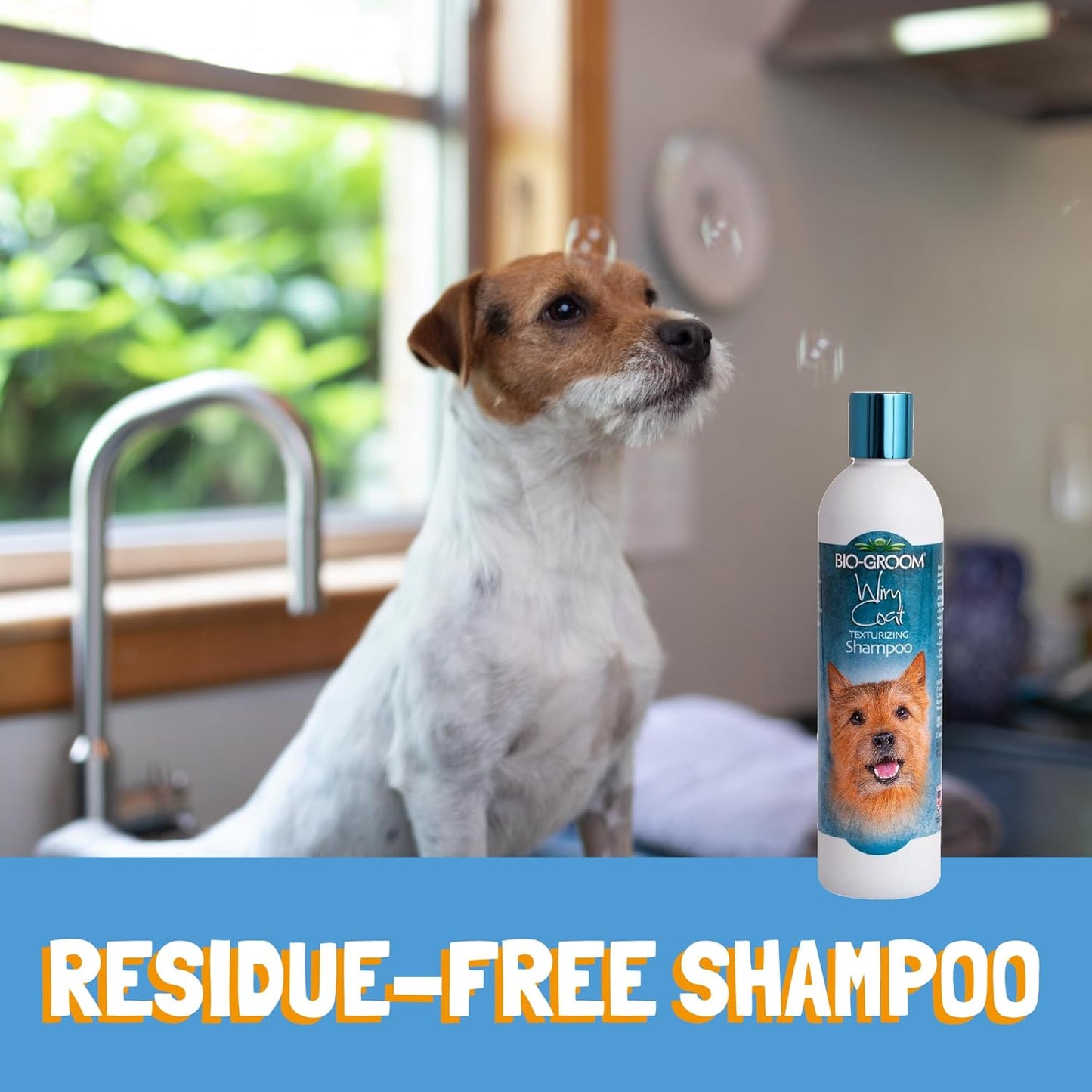 Wiry Coat Dog Shampoo - Tearless, Bathing Supplies, Puppy Wash, Cat & Dog Grooming Supplies, Cruelty-Free, Made in USA, Texturizing Shampoo - 12 Fl Oz 1-Pack