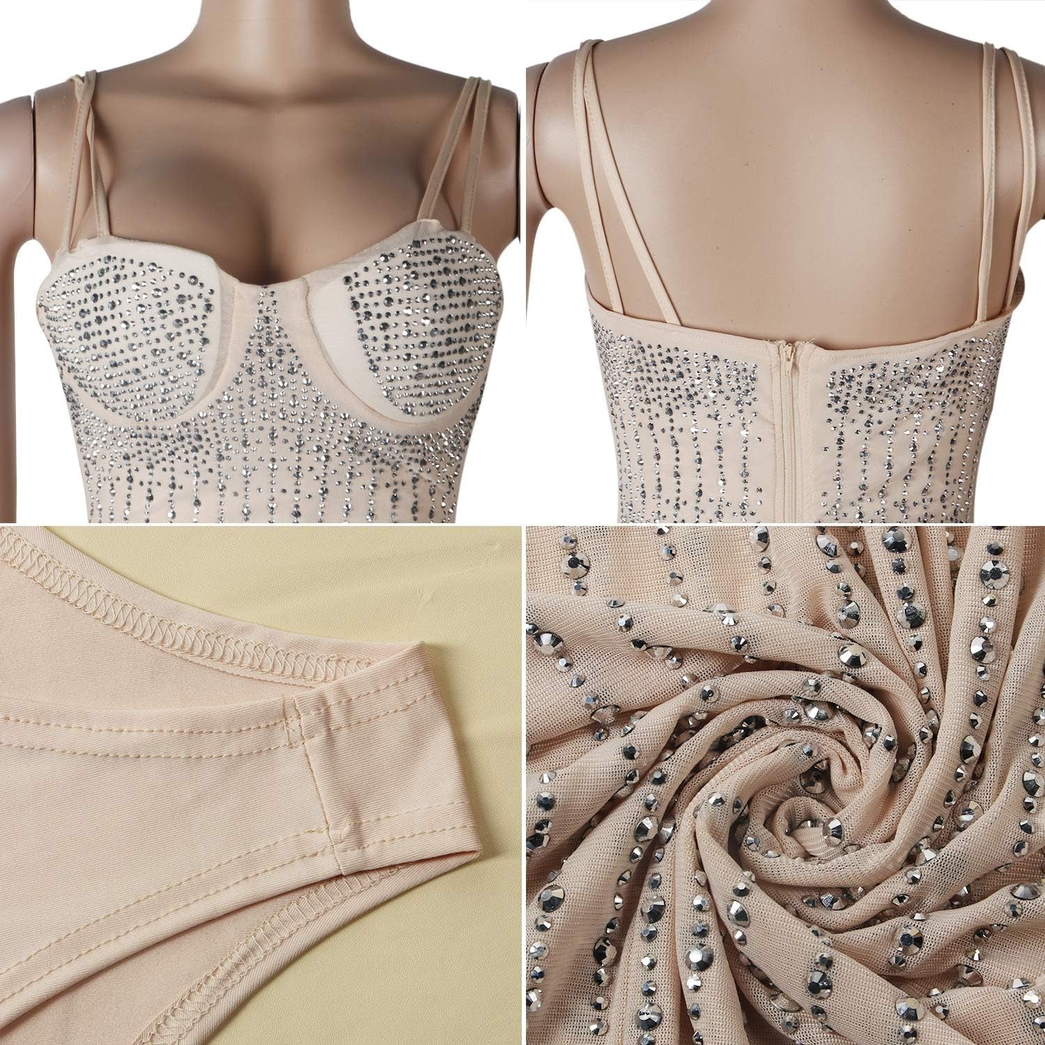 Elevate Your Style with Our Women’s Long Sleeve Rhinestone Birthday Dress - Perfect for Parties and Night Outs!