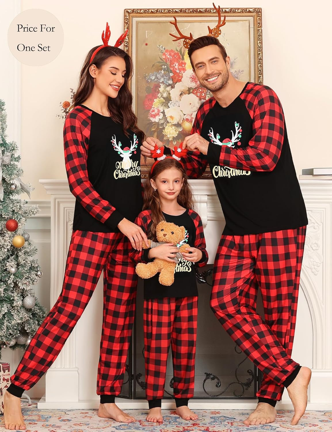 Family Christmas Pjs Matching Sets Christmas Pajamas for Family Xmas Jammies Set Christmas Holiday Sleepwear