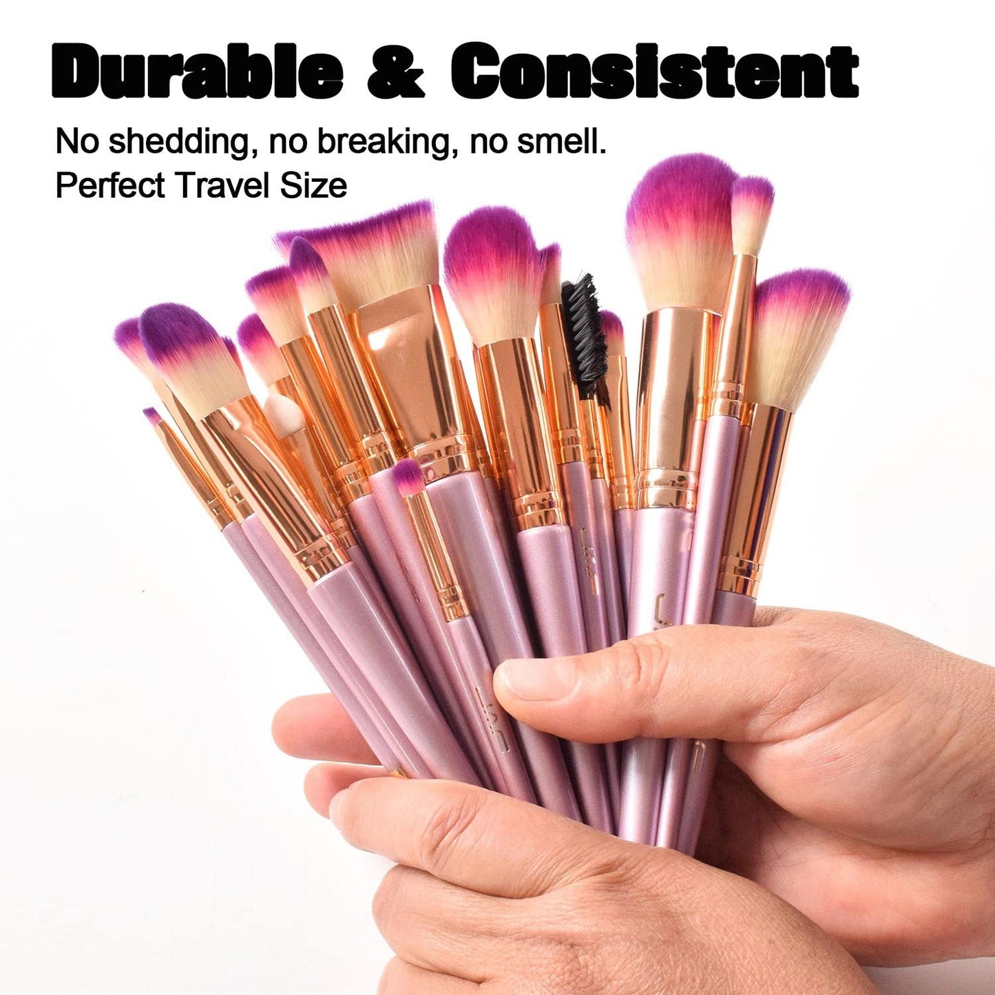 Makeup Brush Set Professional 26 Pcs Synthetic Make up Brushes Tools Kit Vegan